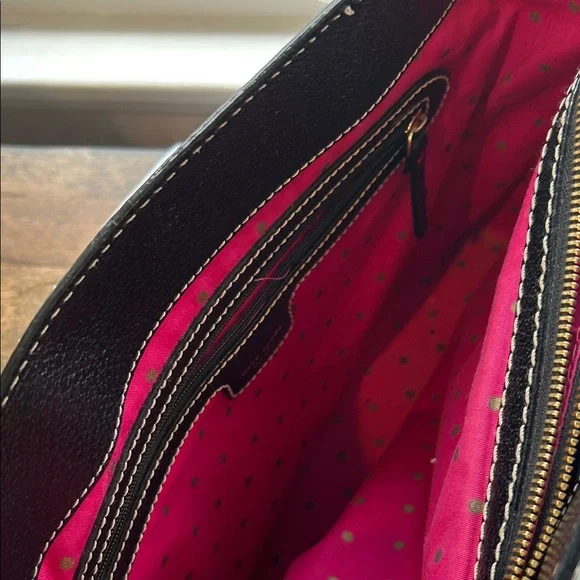 Kate Spade Black Tote Bag with gold Accents - Picture 6 of 10